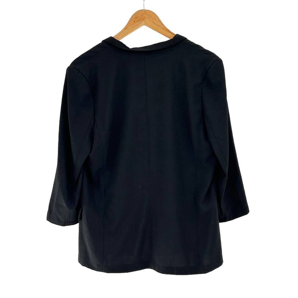 Umgee Usa Black Basic Lightweight Jacket Size Lar… - image 3